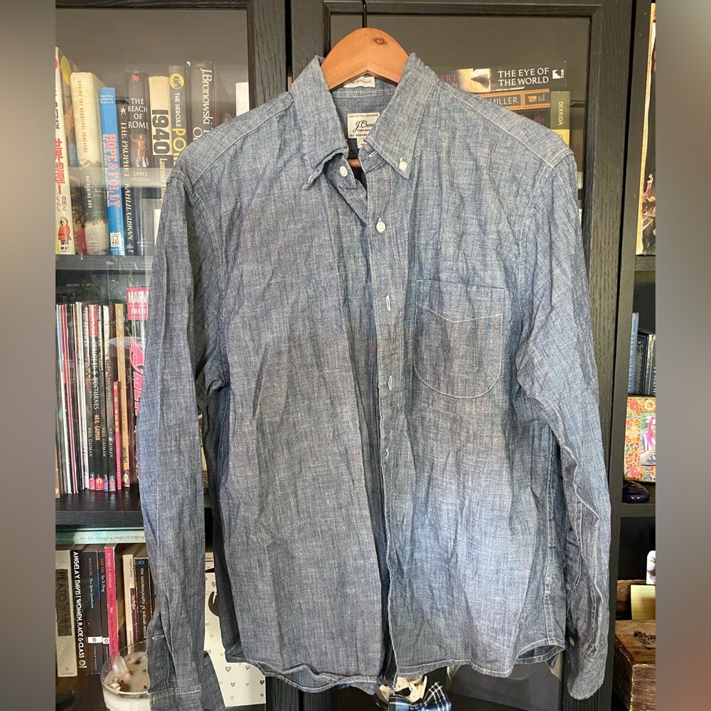 J.Crew Chambray Shirt Slim Untucked
